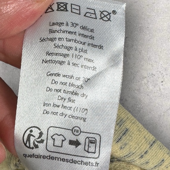 Sezane Clea Shirt Floral Crinkle Size Small French Top Blouse Romantic Lace Trim - Picture 12 of 16